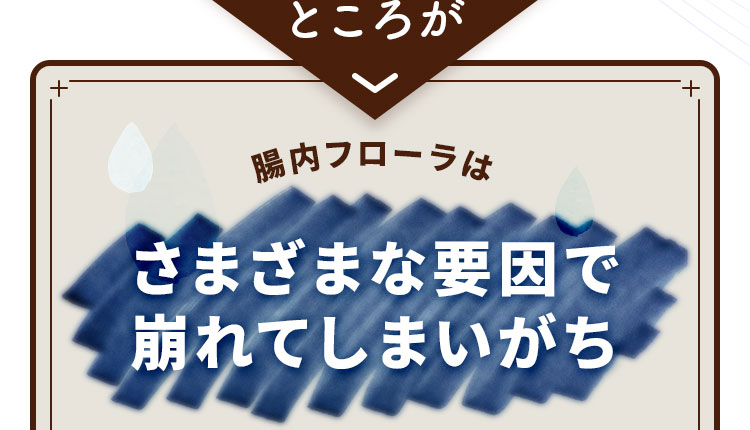さまざまな要因で崩れてしまいがち
